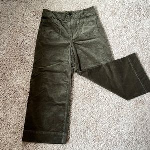 Anthropologie Maeve “The Colette” wide legged cropped cords.